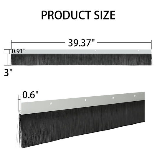 3 inches double layer door brush